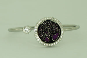 Bracelet - with Locket for Essential Oil - Bling Tree of Life (large)