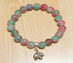 Bracelet - Jade with Elephant Charm