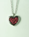 Necklace - Locket for Essential Oil - Heart shaped