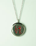 Necklace - Locket for Essential Oil - Pets Paw