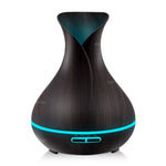 400ml Aroma Essential Oil Diffuser Ultrasonic Air Humidifier with Wood Grain 7 Color Changing LED Lights electric aroma diffuser - Pure Bliss and Balance