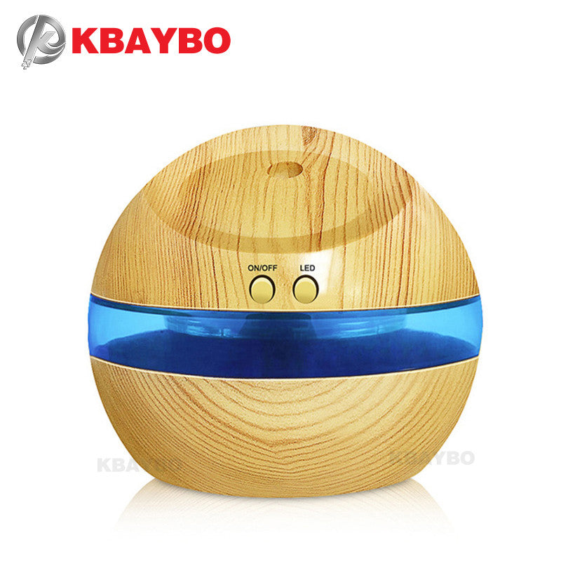 Mini Car  Aromatherapy Humidifier Aroma Diffuser Essential Oil Diffuser Air Purifier Blue Backlight LED - Pure Bliss and Balance
