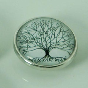Snap Jewelry - Glass Tree of Life Button