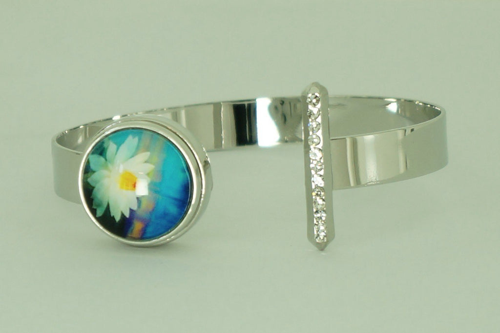 Bracelet - with Snap Buttons - Lotus