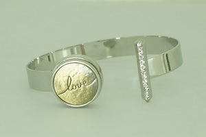 Bracelet - with Snap Buttons - Love